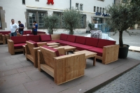 Completed the outdoor furnishing of  café restaurant Alte Kanzlei